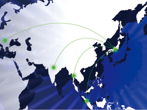日本から世界に躍進するイメージ